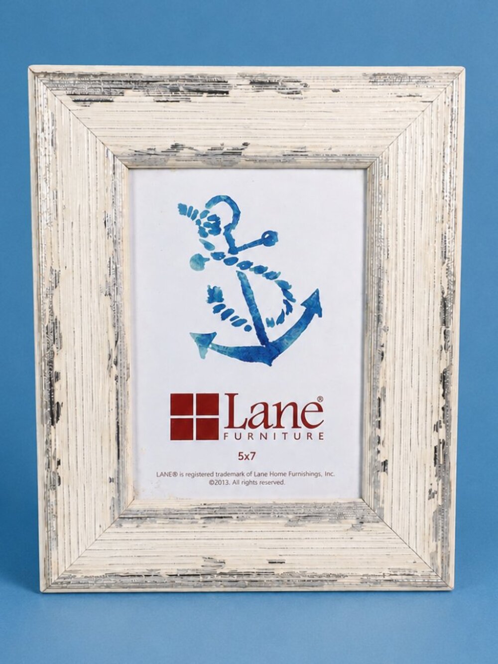 Lane Furniture 8 x 10 Picture Frame Weathered Look White Room Decor Keepsakes